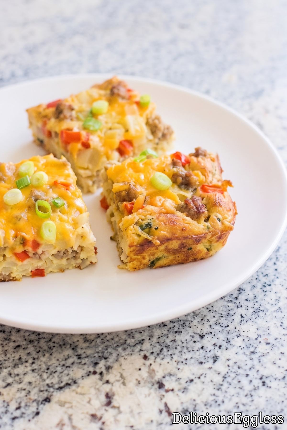 Crispy baked eggless breakfast casserole