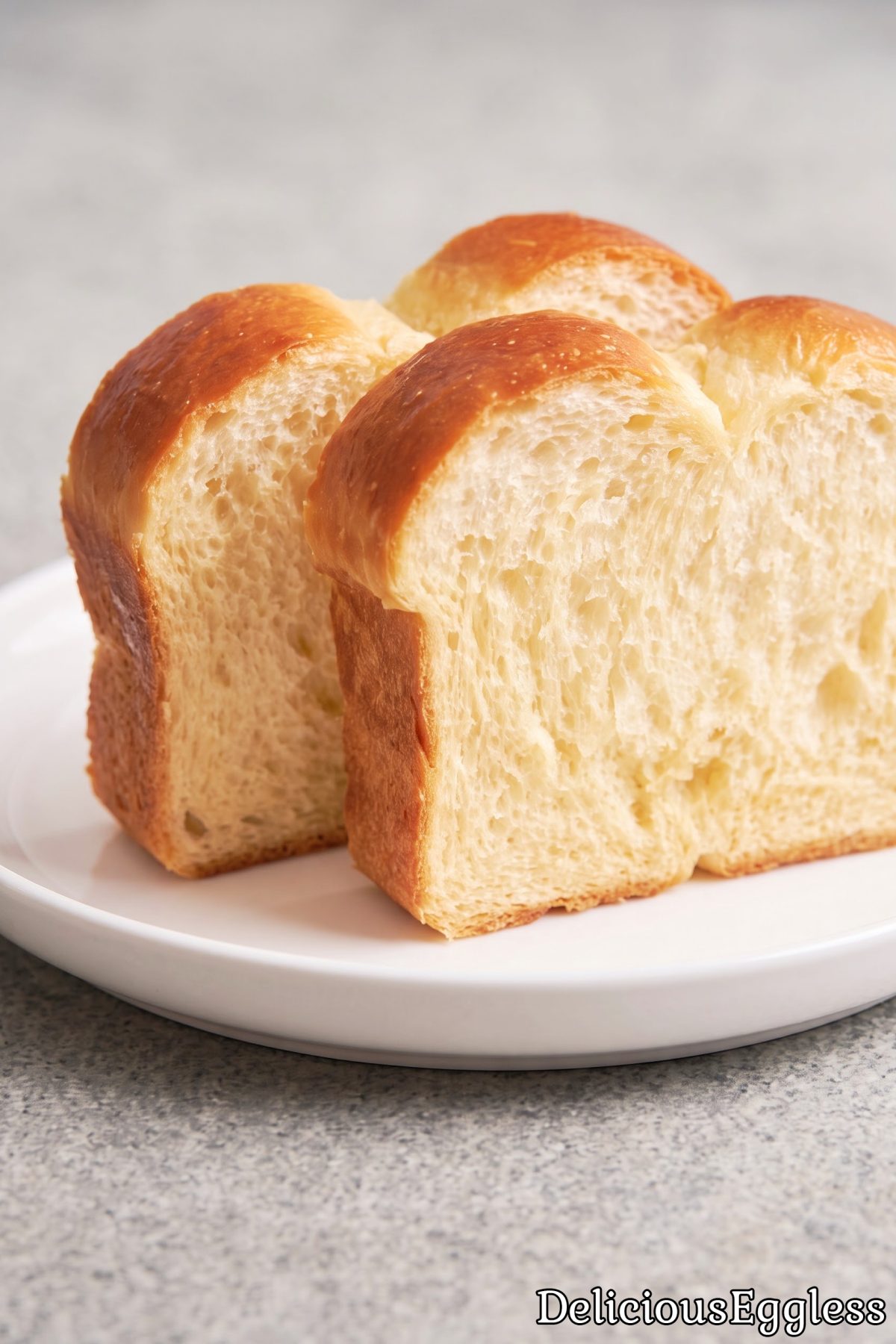 Light and airy eggless brioche loaf