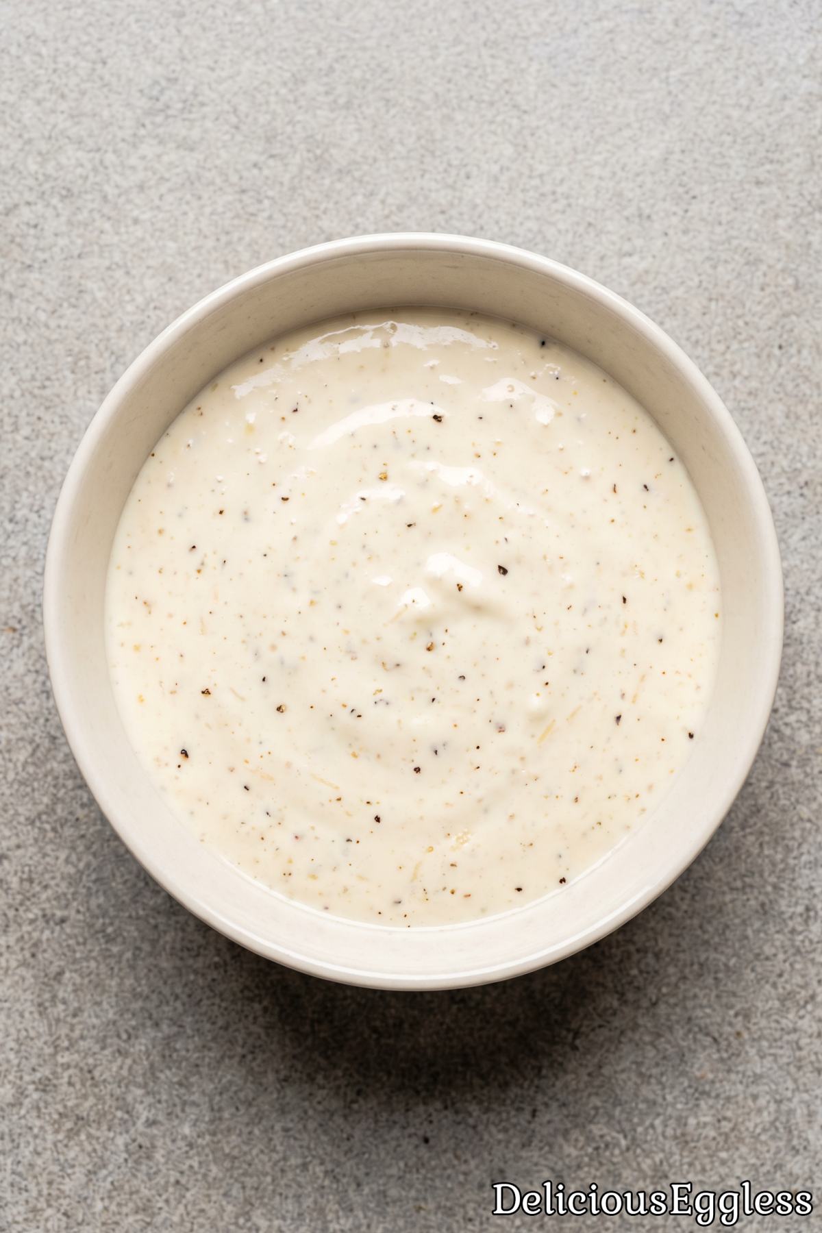 Easy homemade eggless Caesar dressing