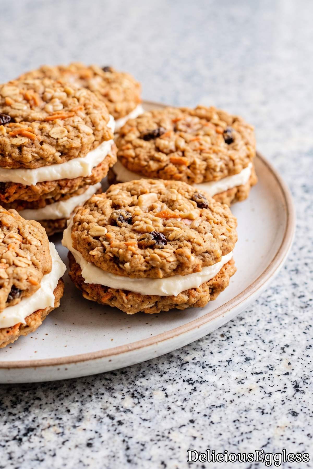 Chewy egg free carrot cake cookies