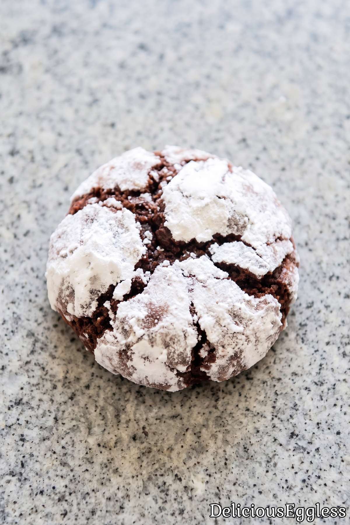 Rich eggless chocolate crinkle cookies