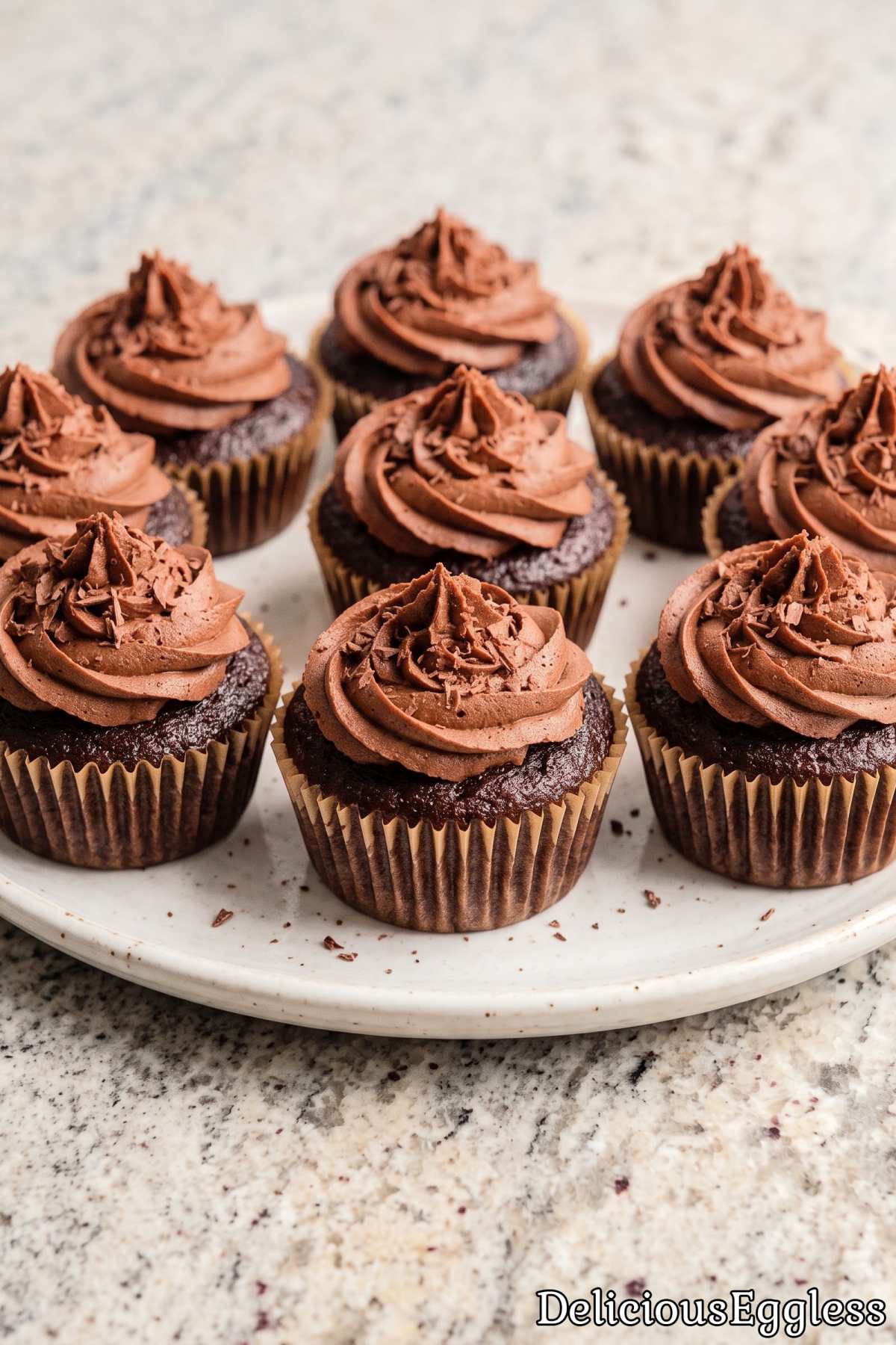 Easy homemade eggless chocolate cupcakes