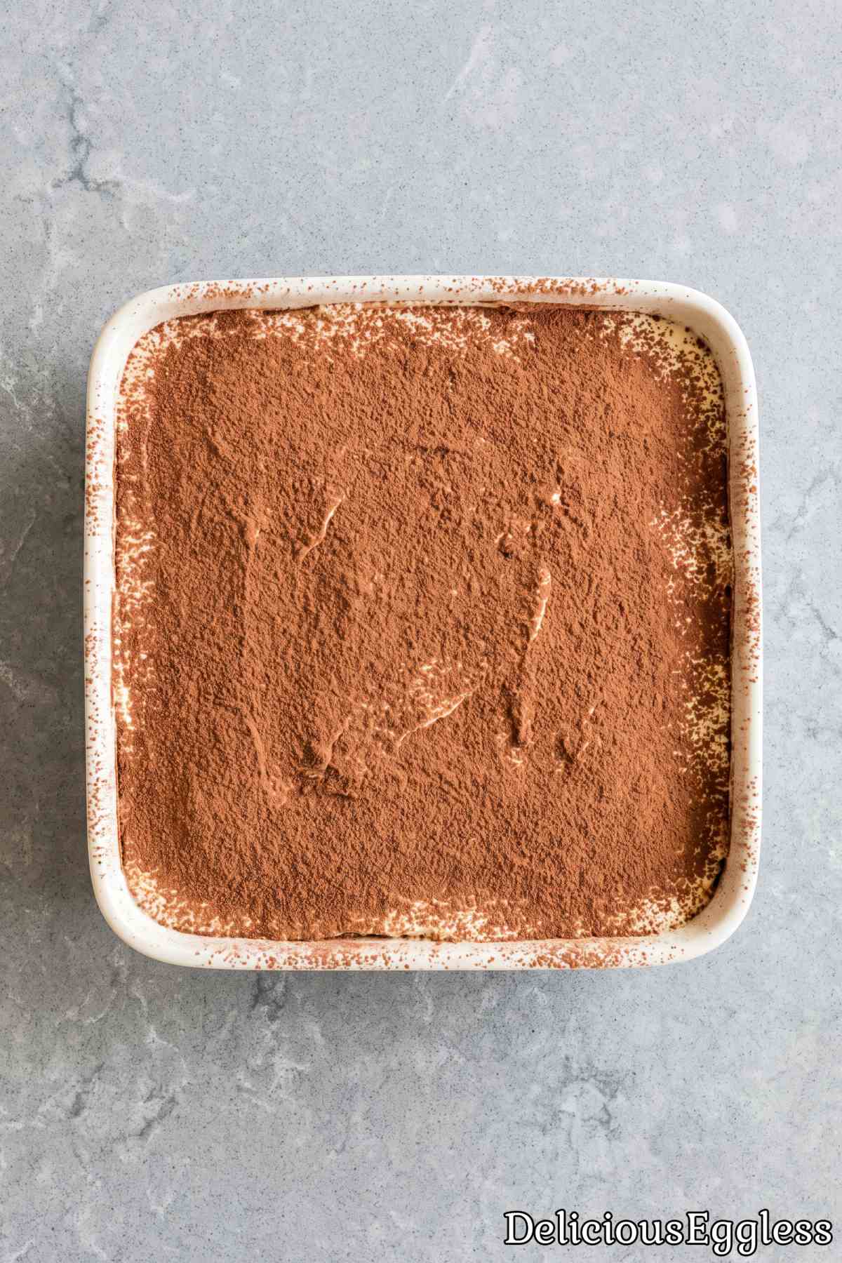 Decadent eggless Italian tiramisu recipe