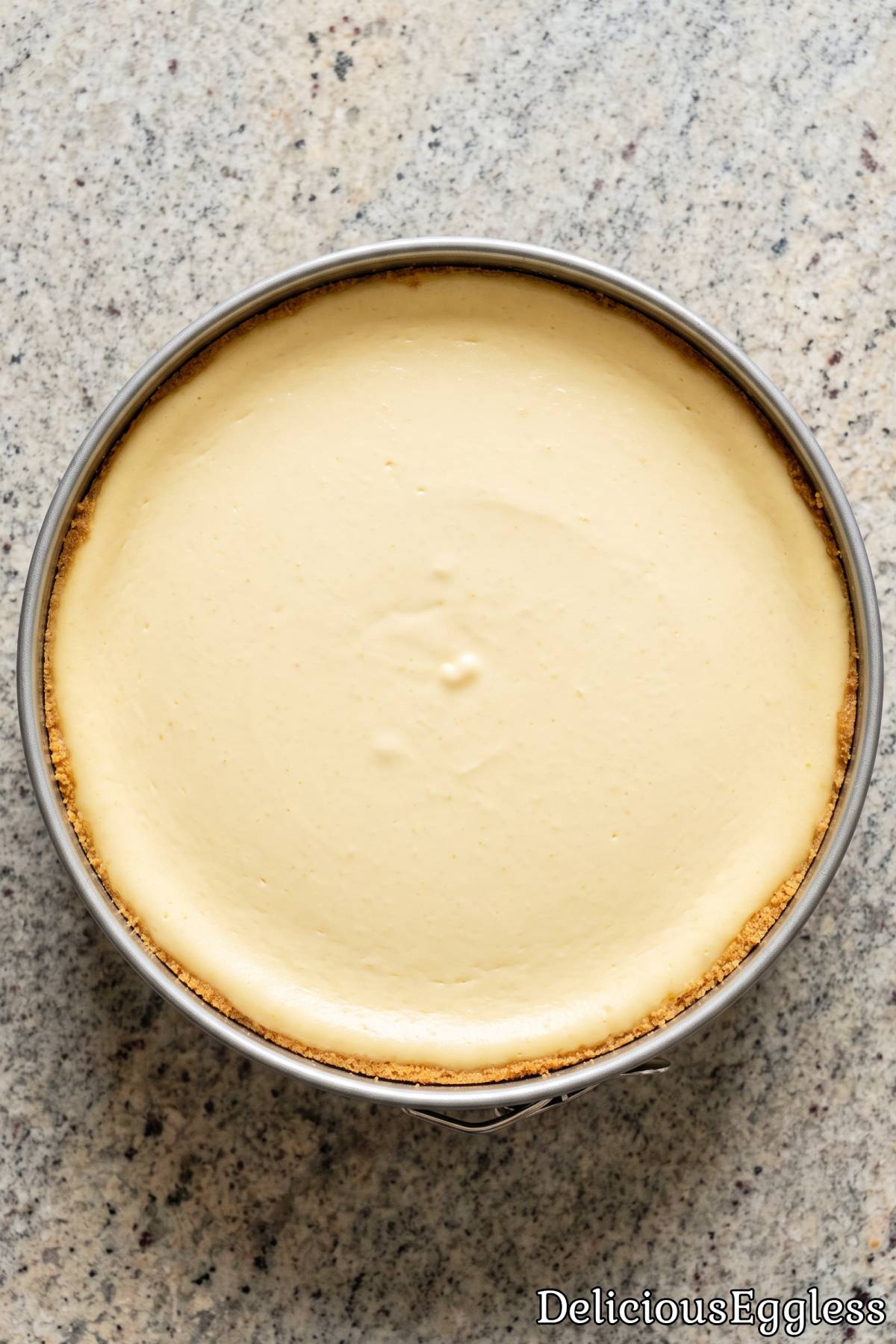 Smooth eggless classic NY cheesecake