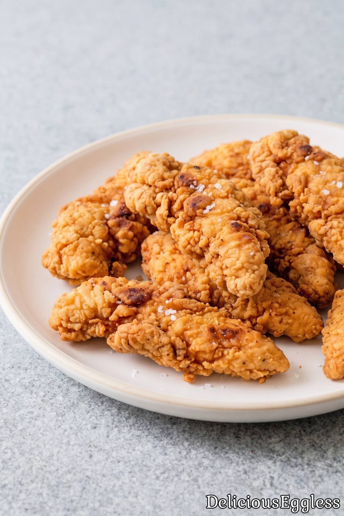 Easy eggless crispy chicken tenders
