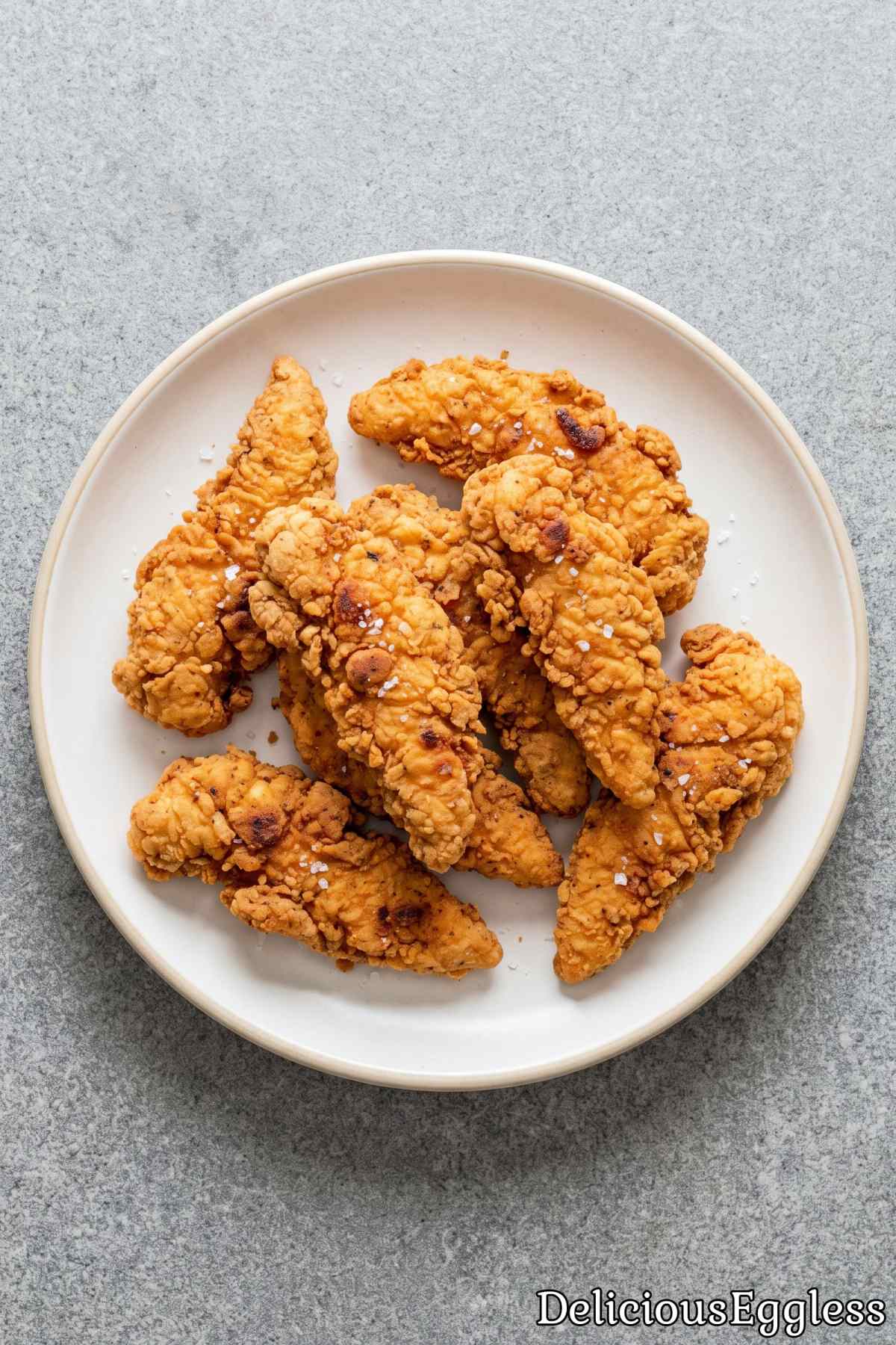Crispy golden eggless chicken tenders