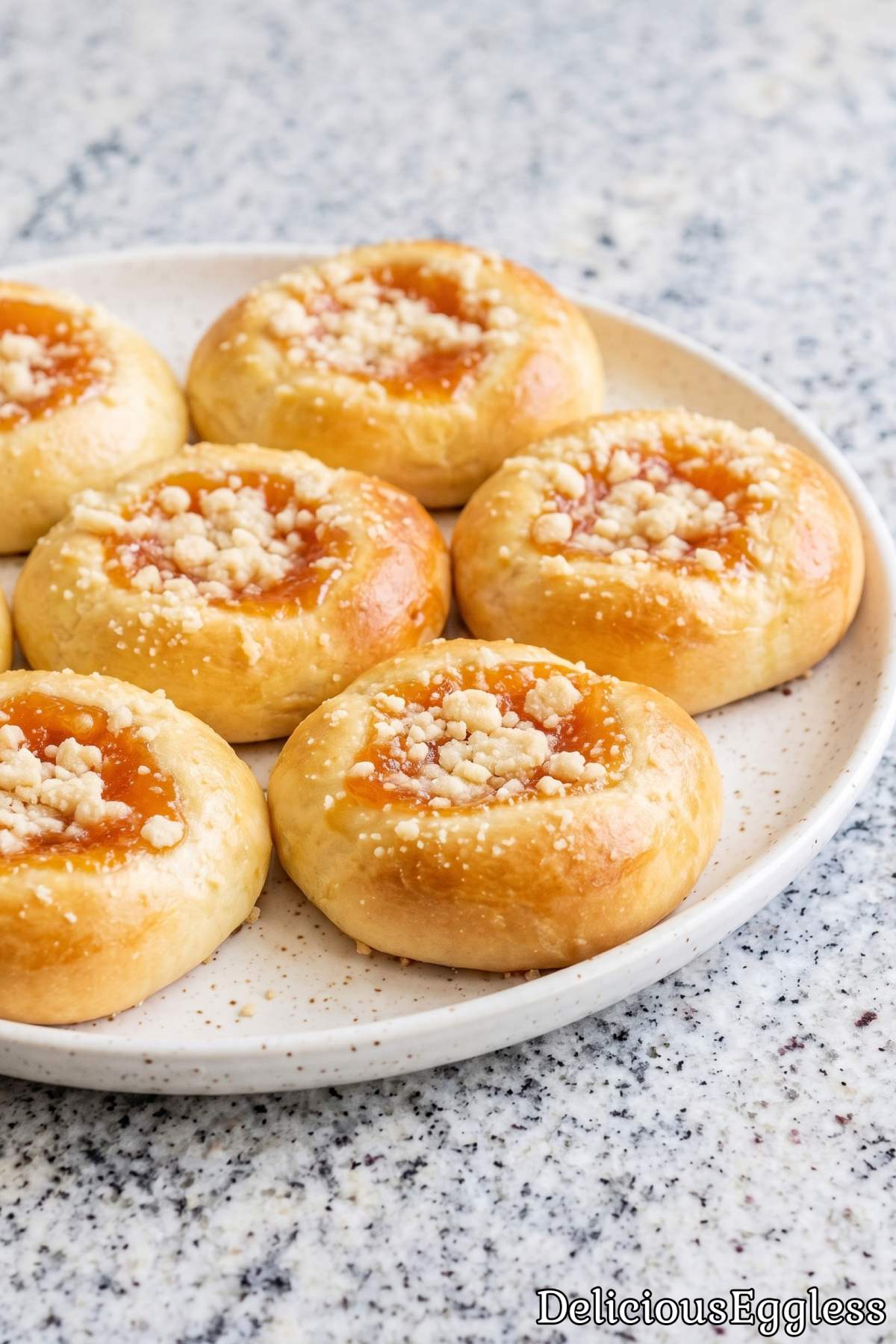 Tender eggless fruit filled pastries