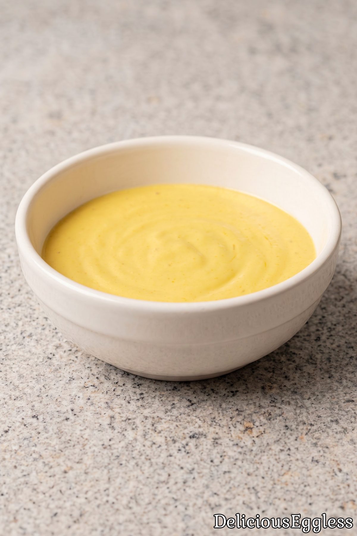 Creamy homemade eggless hollandaise sauce