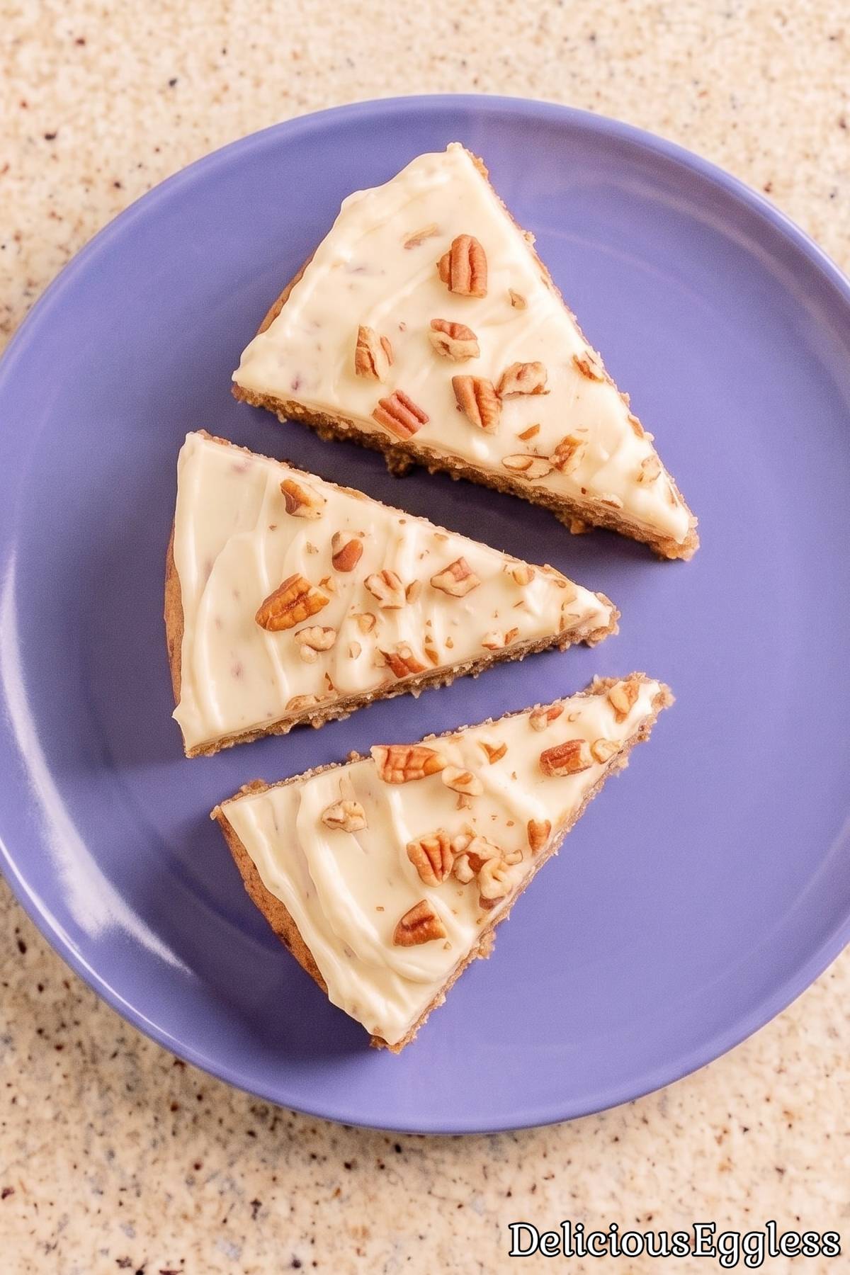 Eggless hummingbird cake with frosting