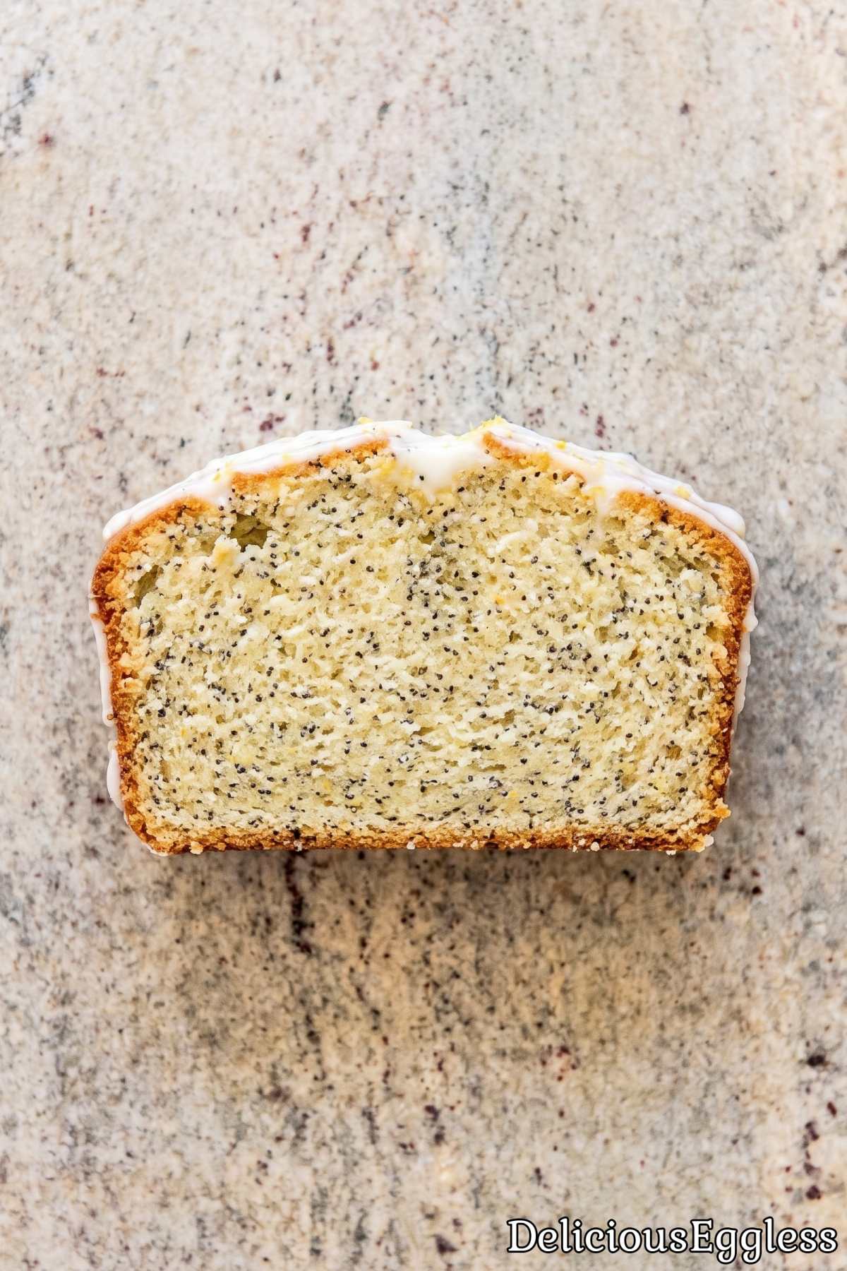 Eggless lemon poppy seed loaf cake
