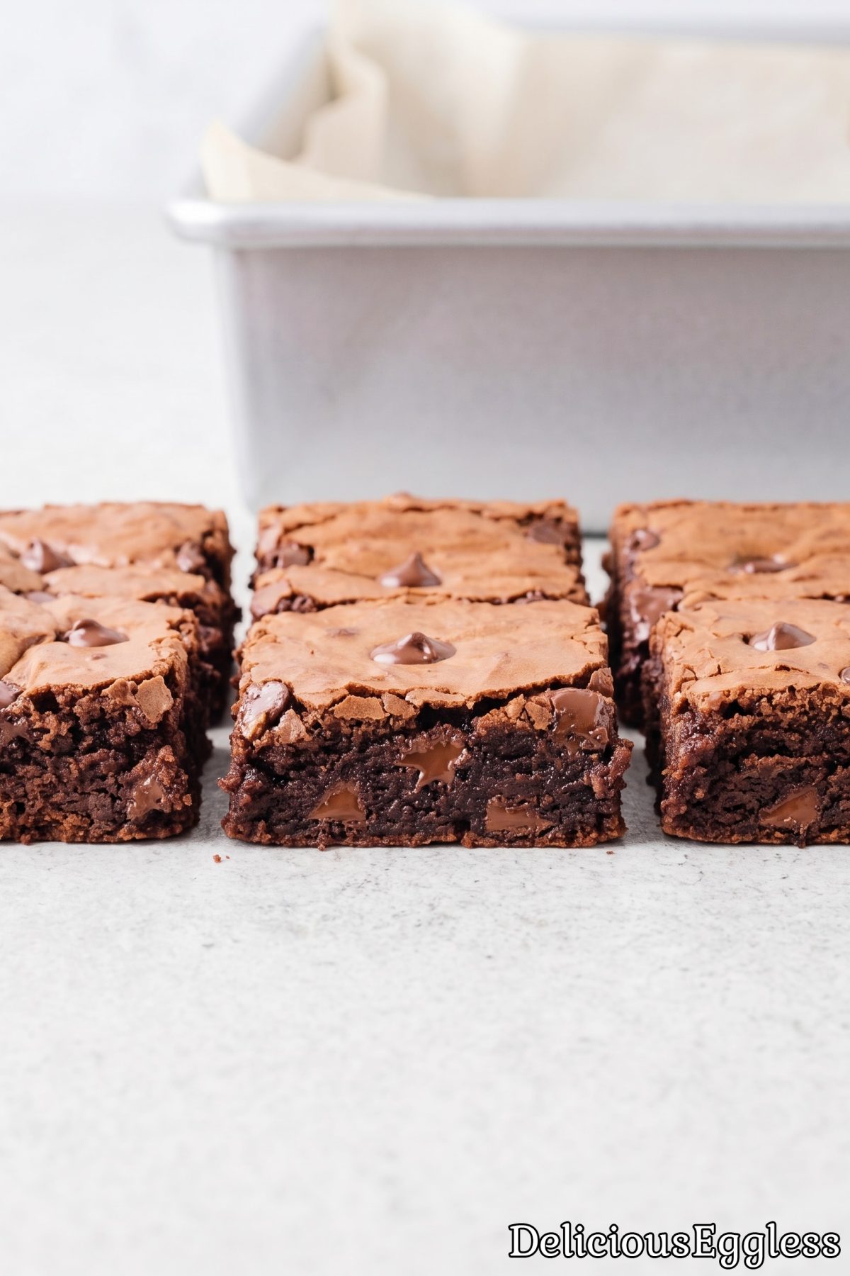 Fresh baked egg free mochi brownies