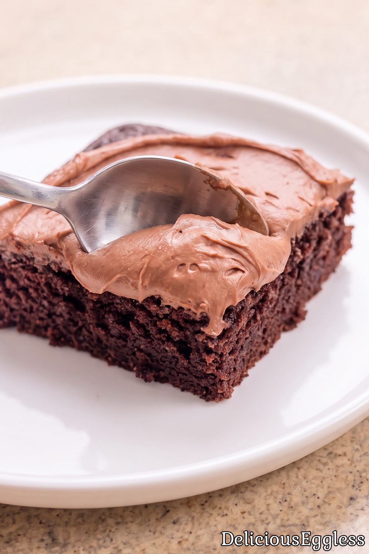 Decadent one bowl chocolate cake
