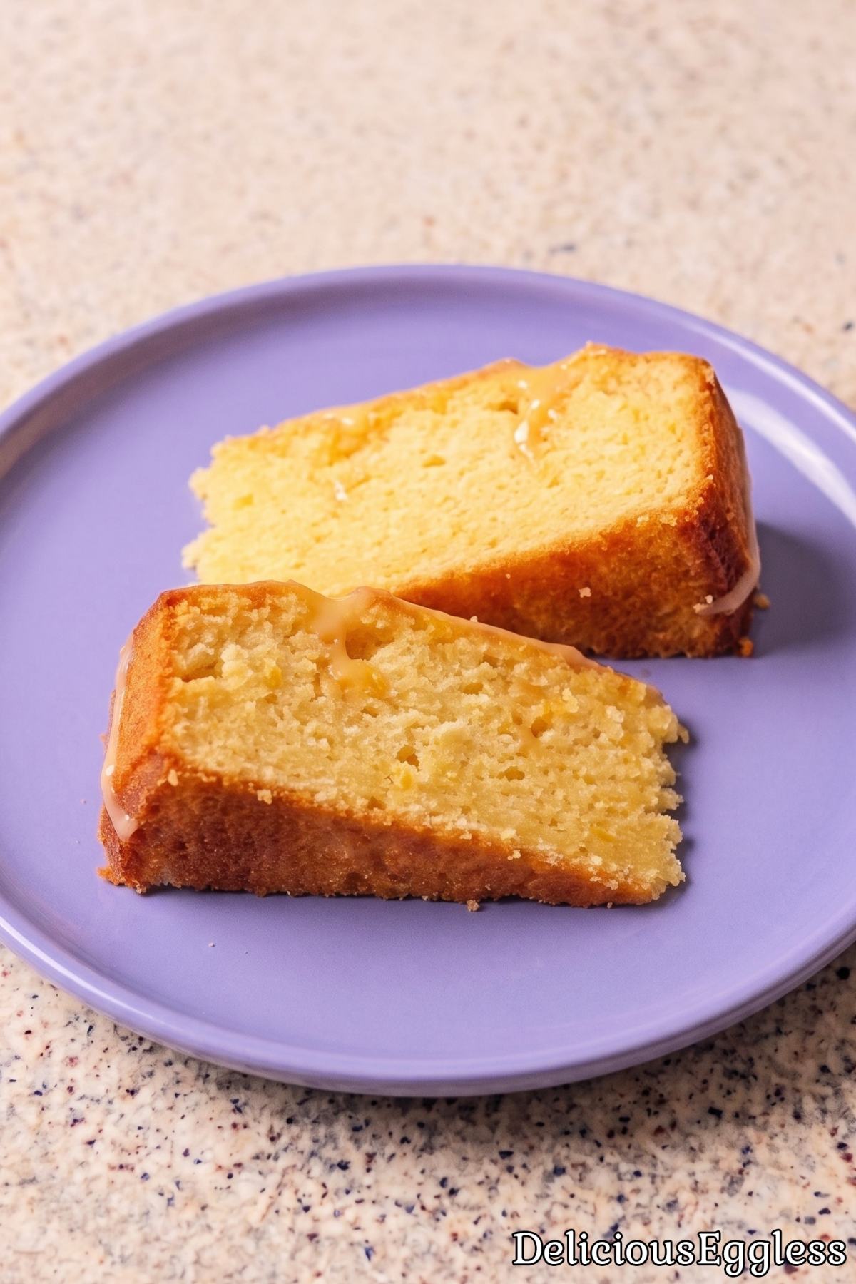 Rustic eggless orange olive oil cake
