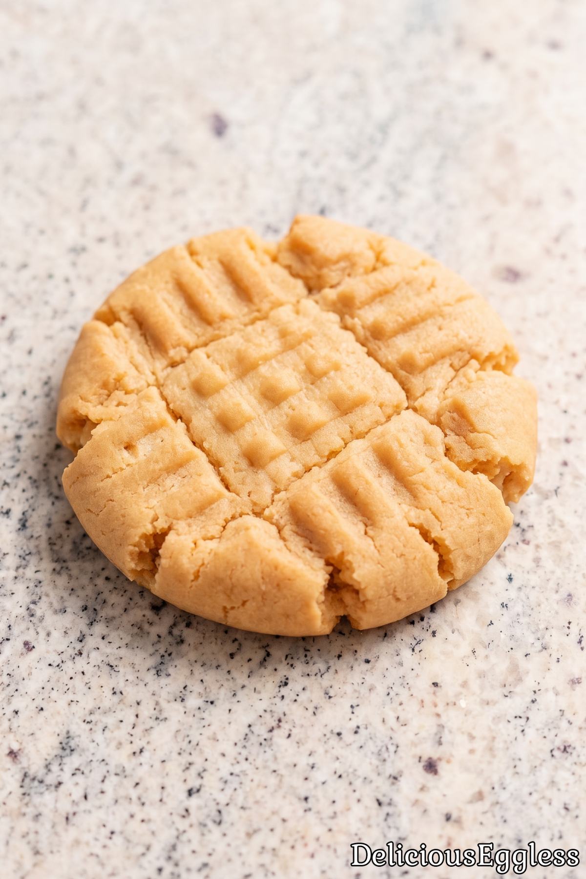 Golden eggless peanut butter cookies