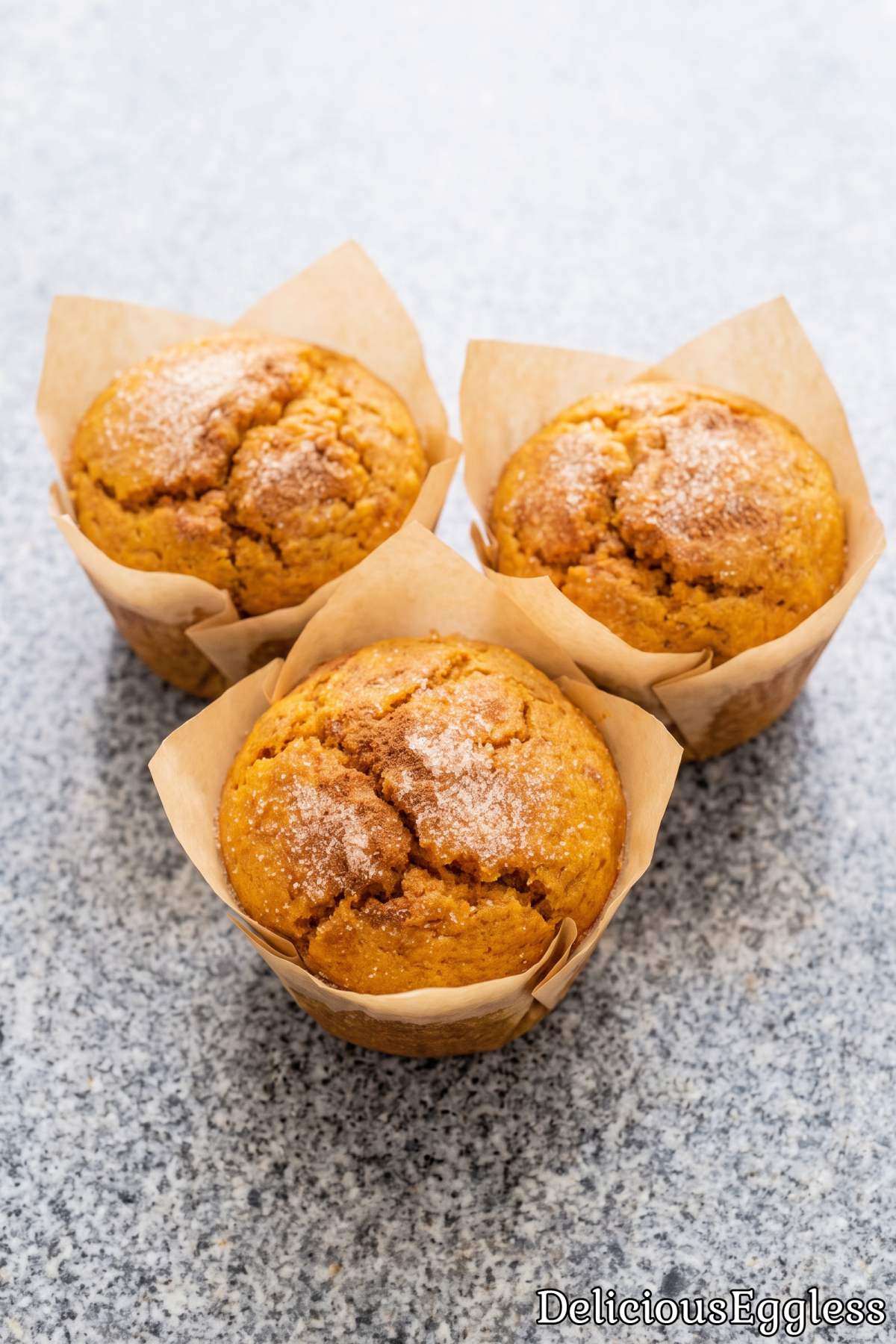 Delicious eggless pumpkin muffins