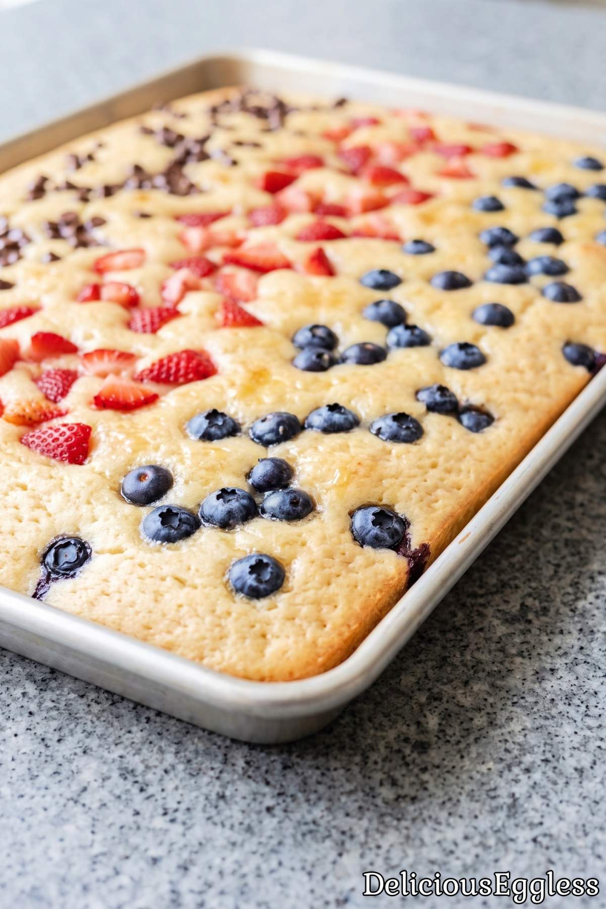 Easy homemade eggless sheet pancakes