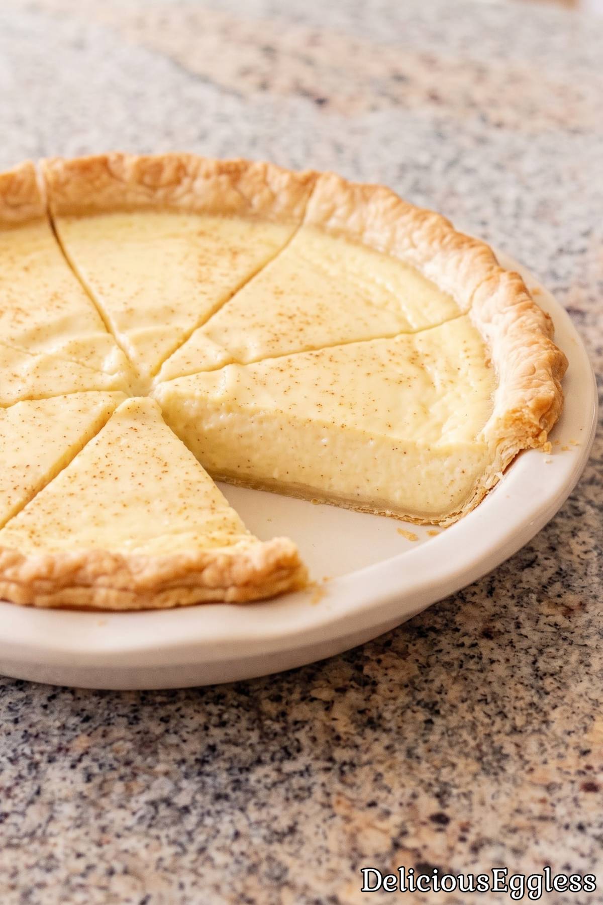 Easy eggless southern buttermilk pie