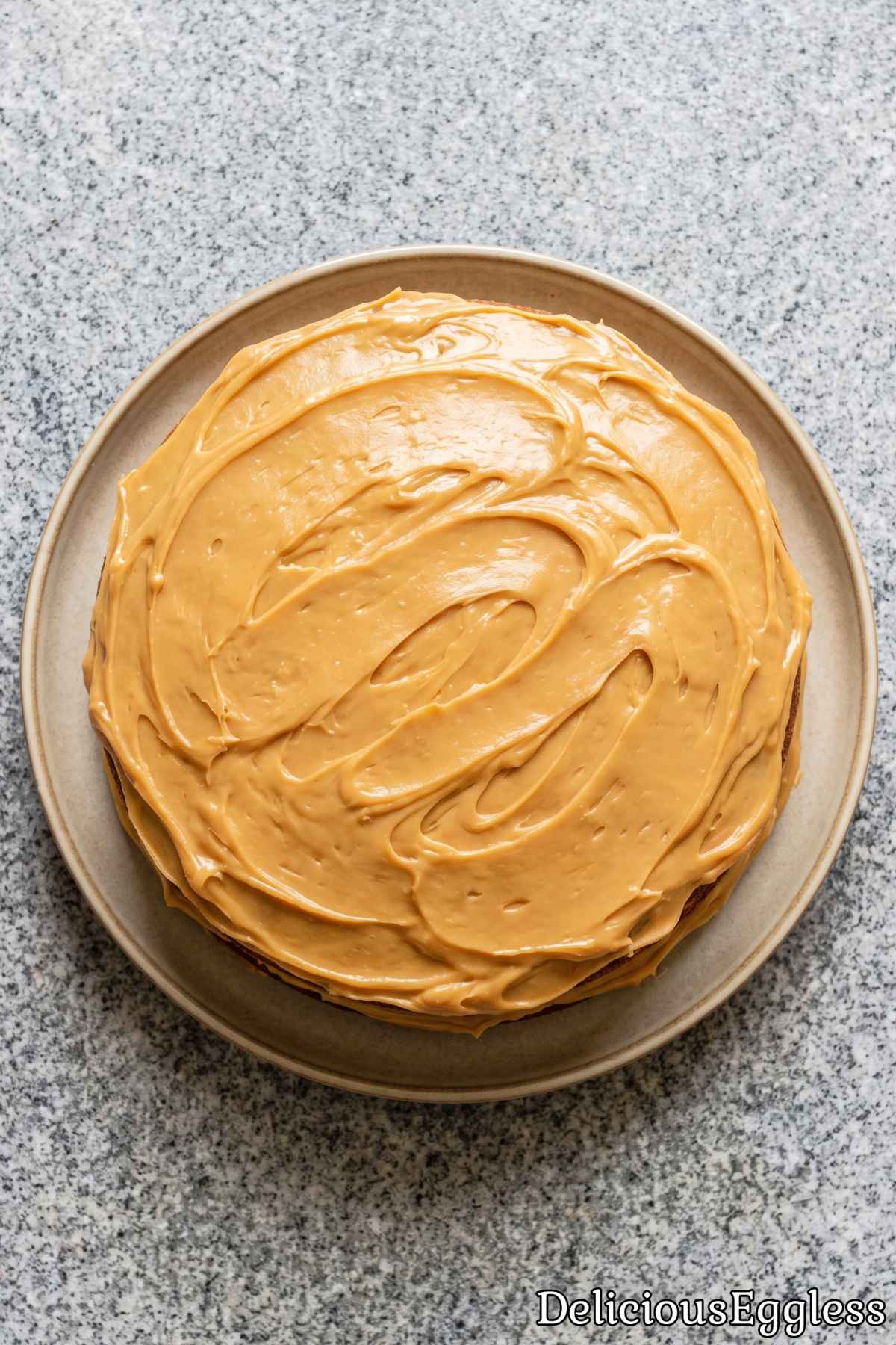 Classic egg free Southern caramel cake