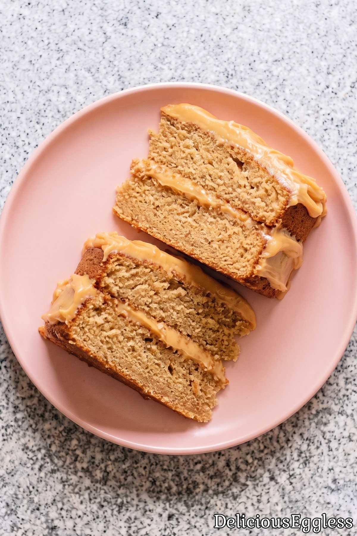 Sweet Southern caramel cake slice