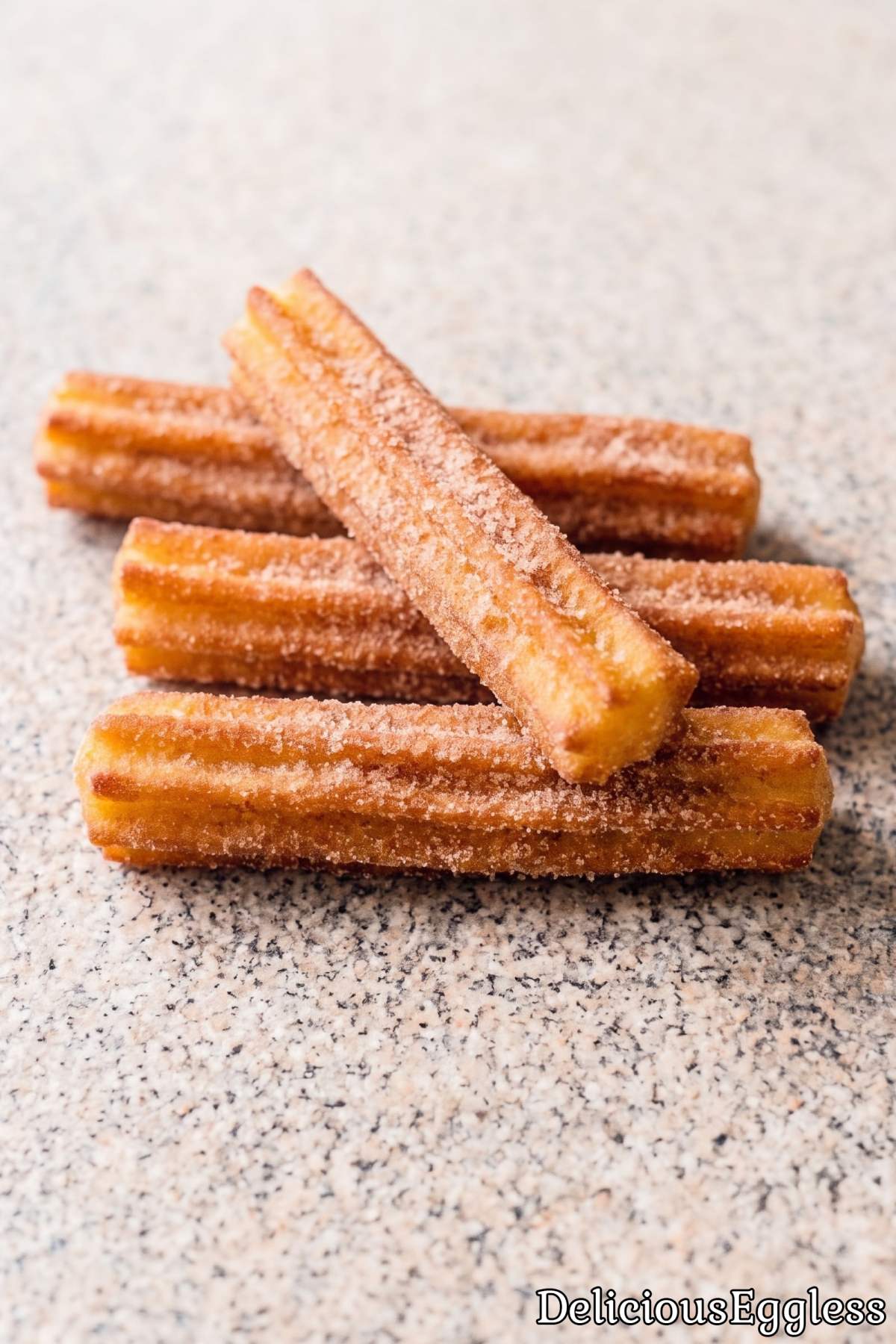 Crispy golden Spanish cinnamon churros