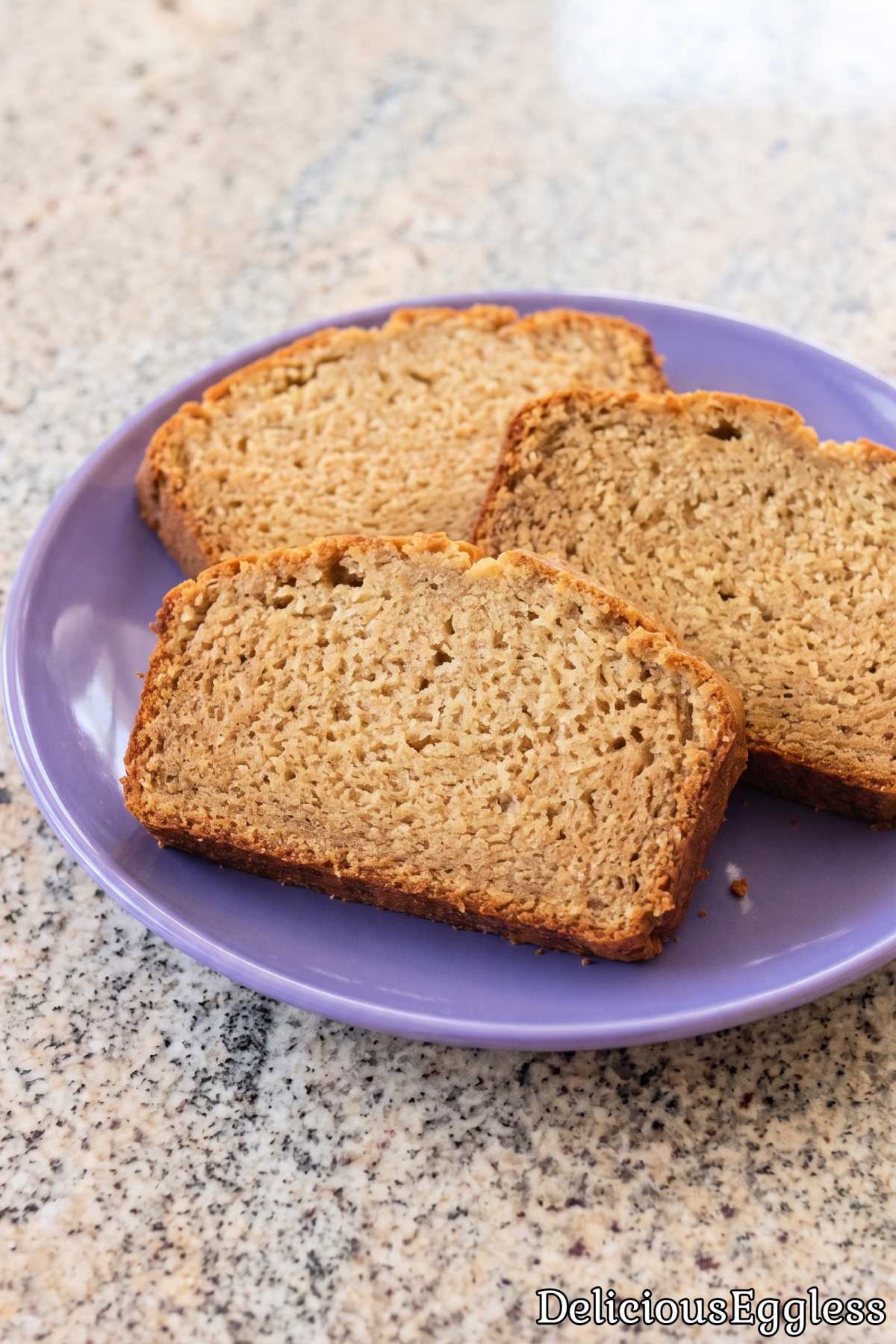 Easy soft slice of eggless banana bread