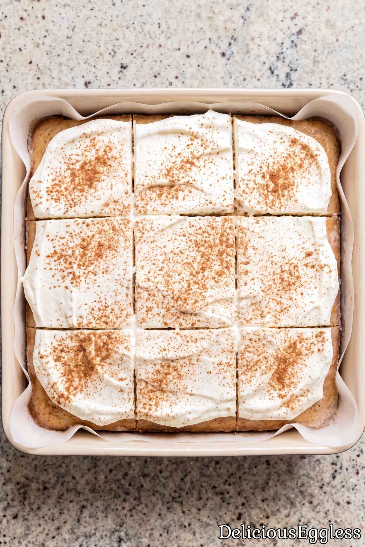 Fluffy eggless tres leches milk cake