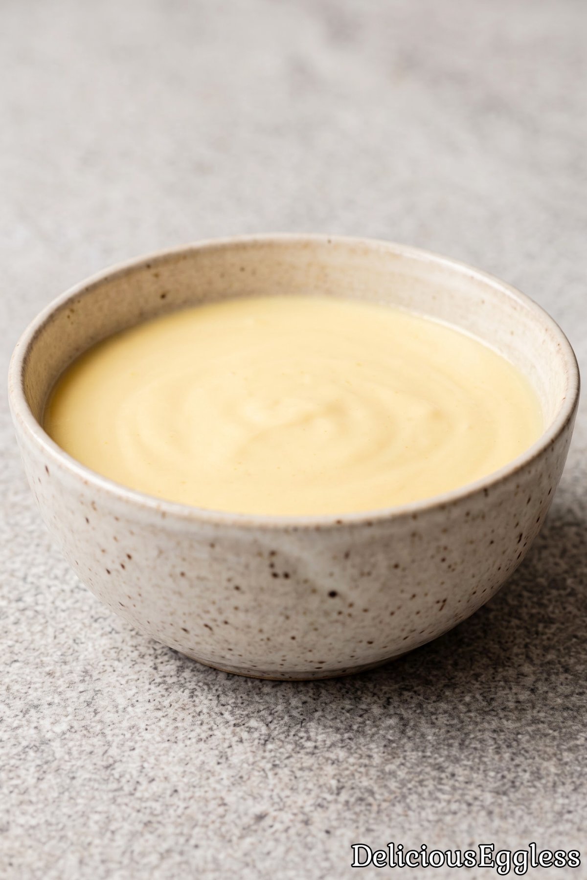 Smooth homemade eggless vanilla custard
