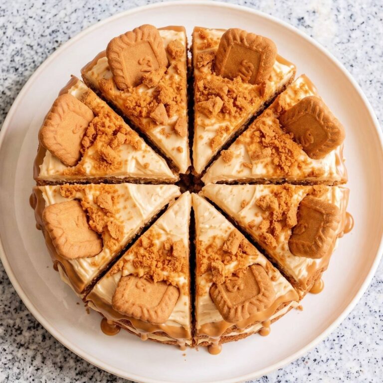 Eggless Biscoff Cake