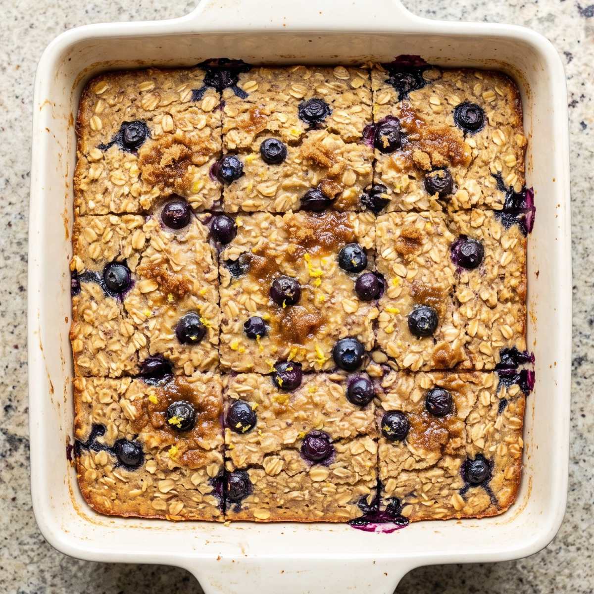 Eggless Blueberry Baked Oatmeal