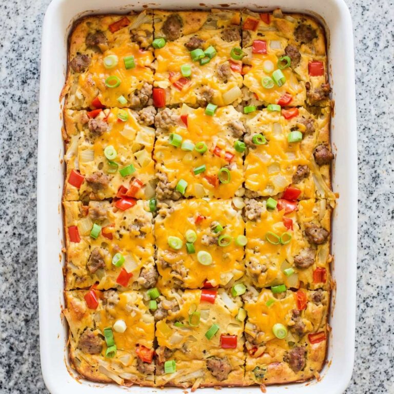 Eggless Breakfast Casserole