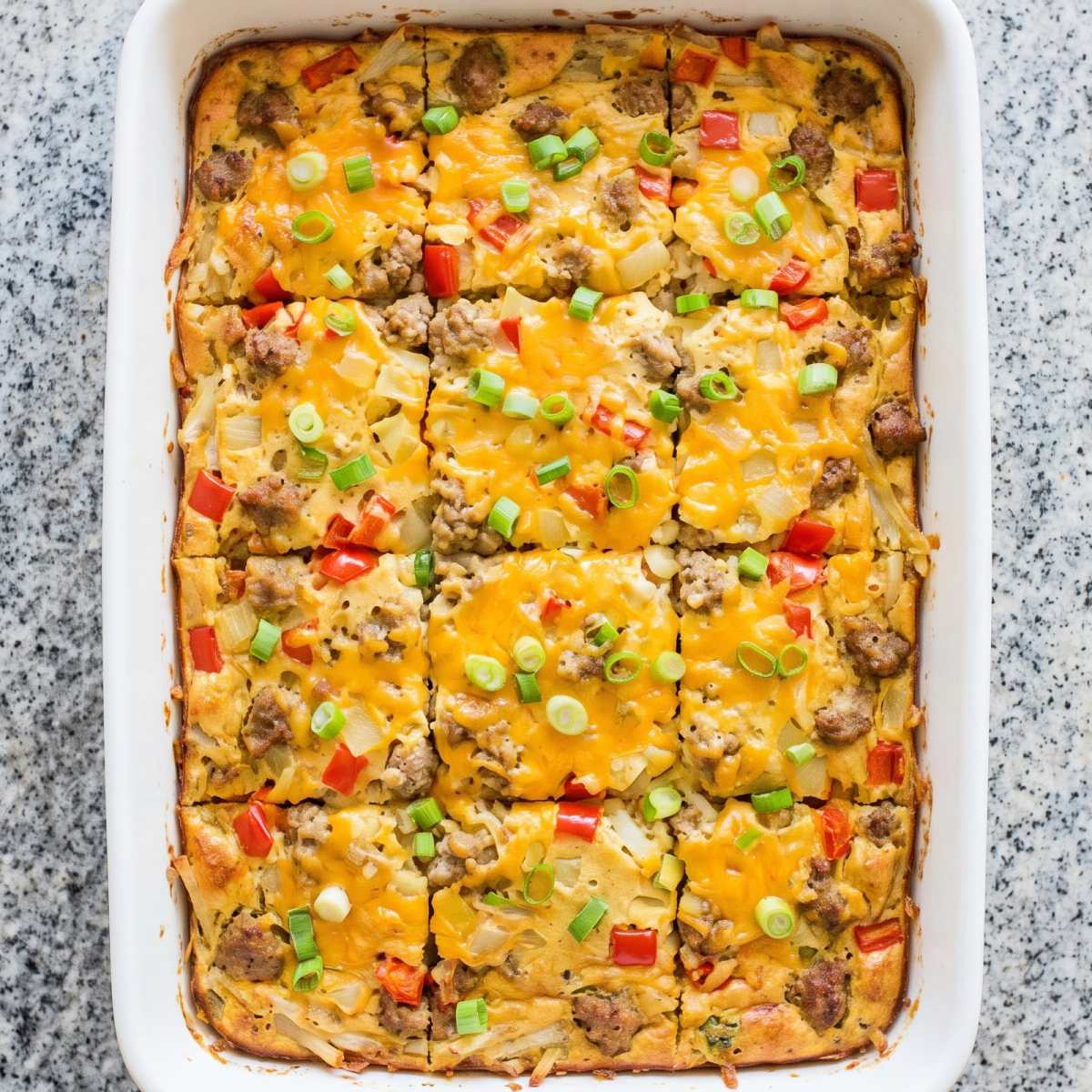 Eggless Breakfast Casserole