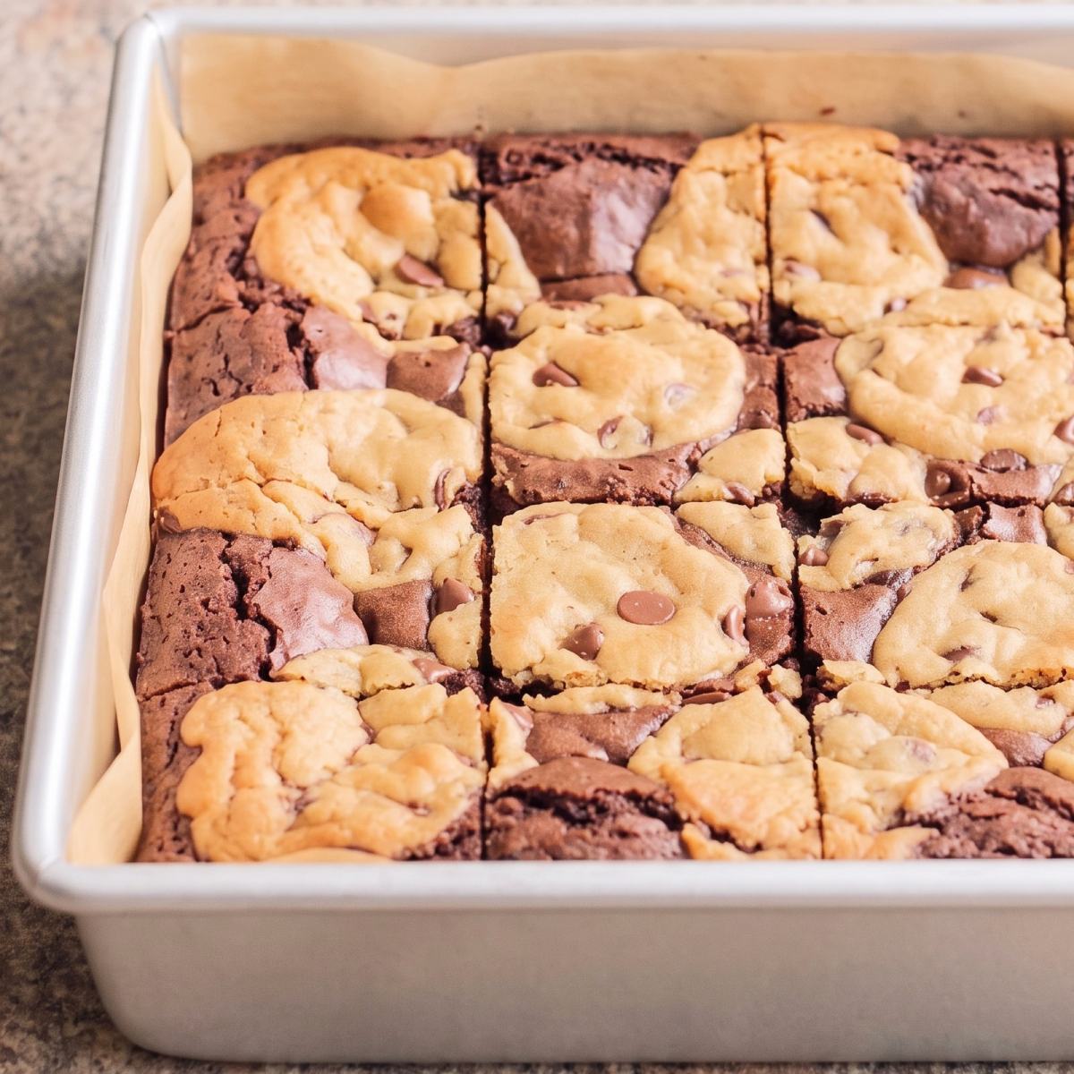 Eggless Brookies