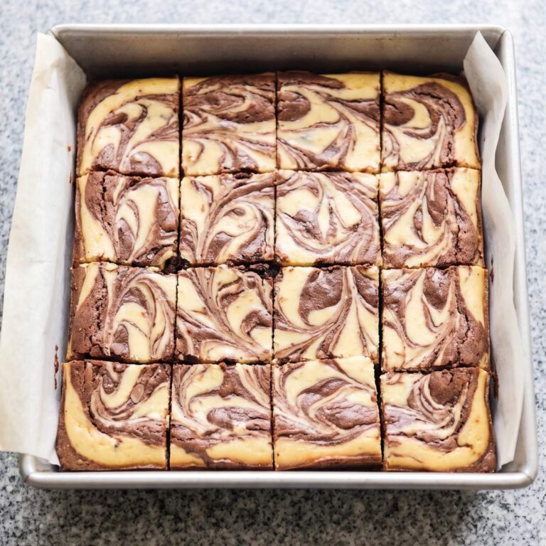 Eggless Cheesecake Brownies