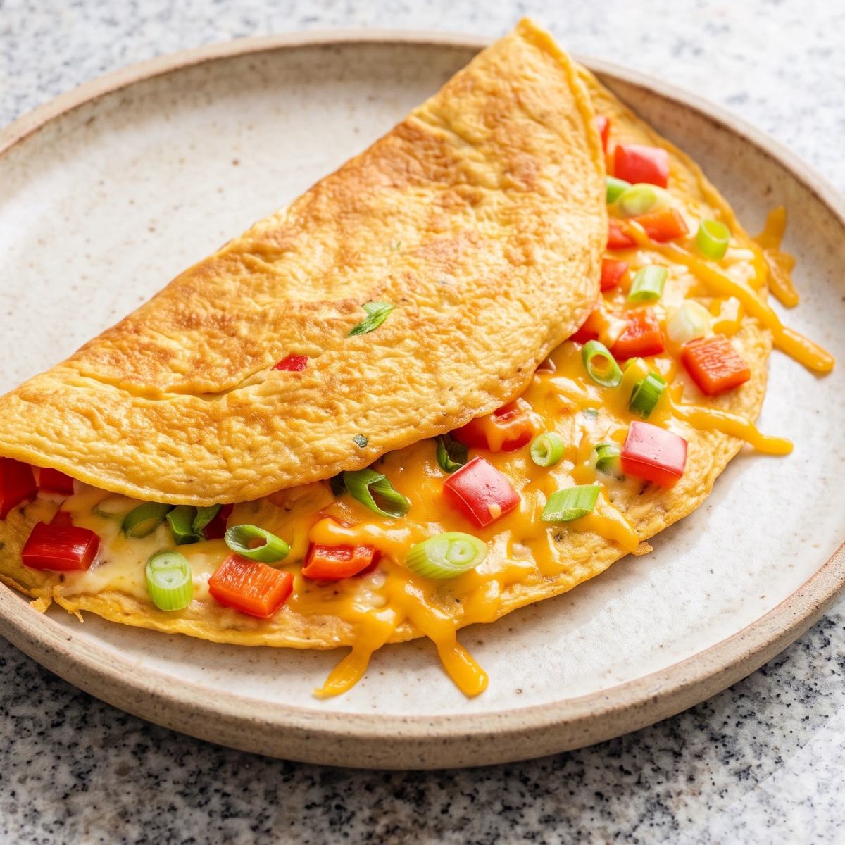 Eggless Cheesy Omelet
