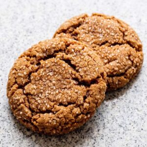 Eggless Chewy Molasses Cookies