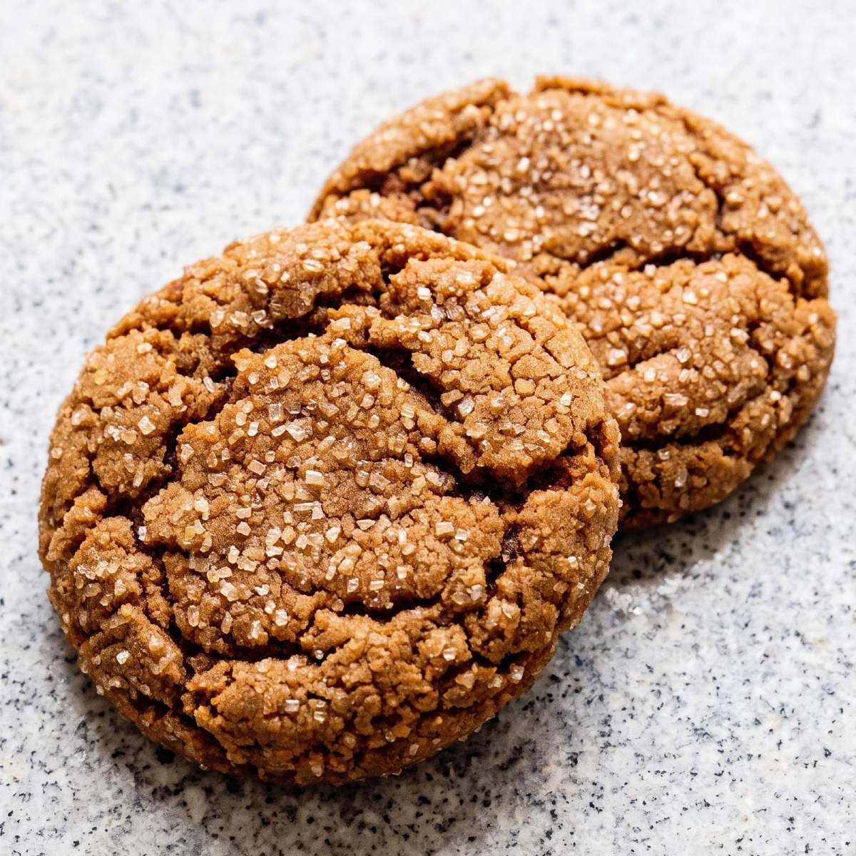 Eggless Chewy Molasses Cookies
