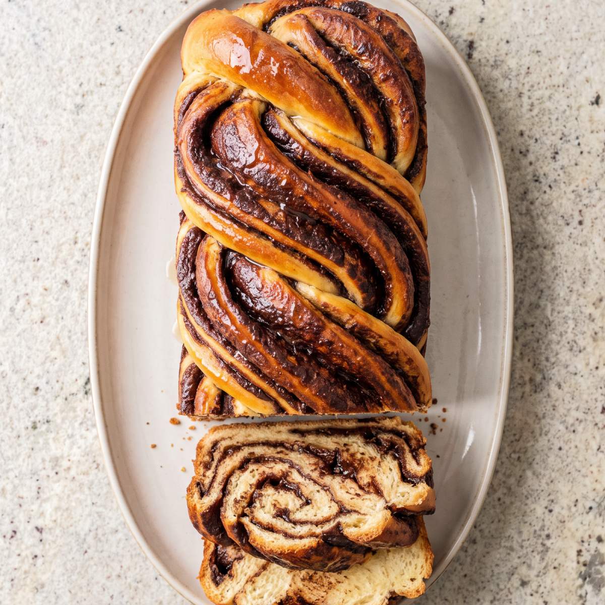 Eggless Chocolate Babka