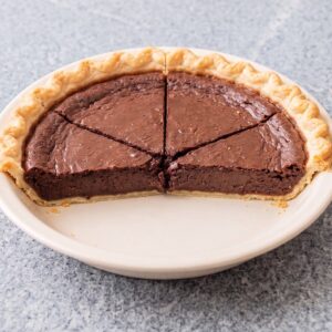 Eggless Chocolate Chess Pie