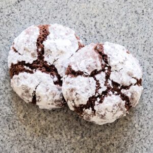 Eggless Chocolate Crinkle Cookies