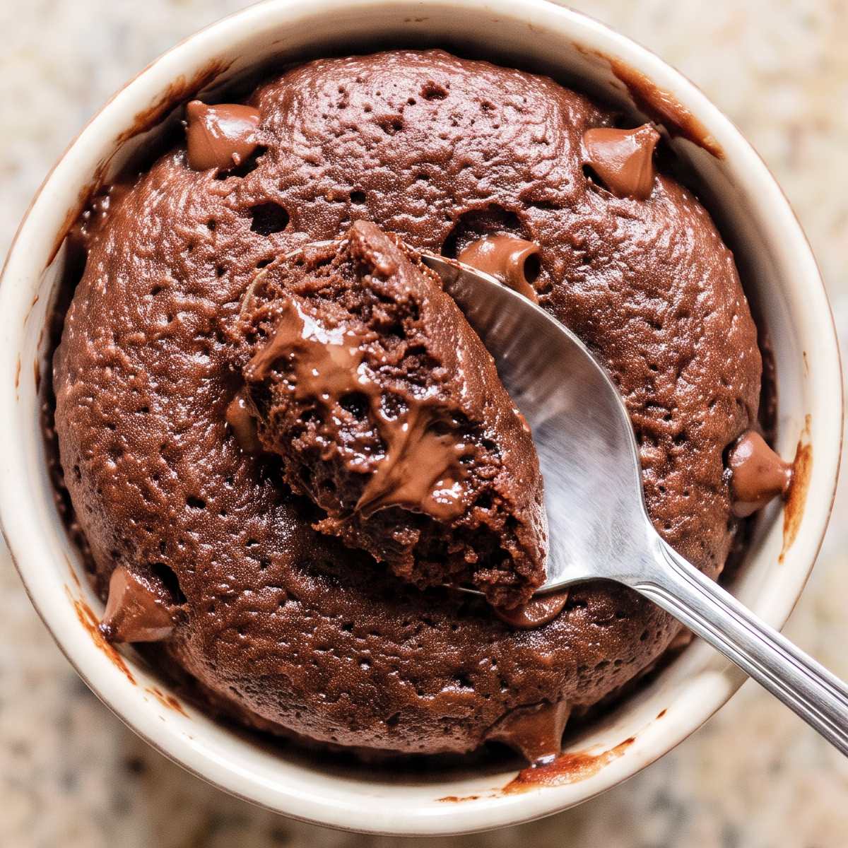 Eggless Chocolate Mug Cake