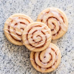 Eggless Cinnamon Roll Cookies