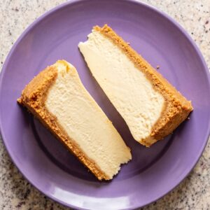 Eggless Classic NY Style Cheesecake