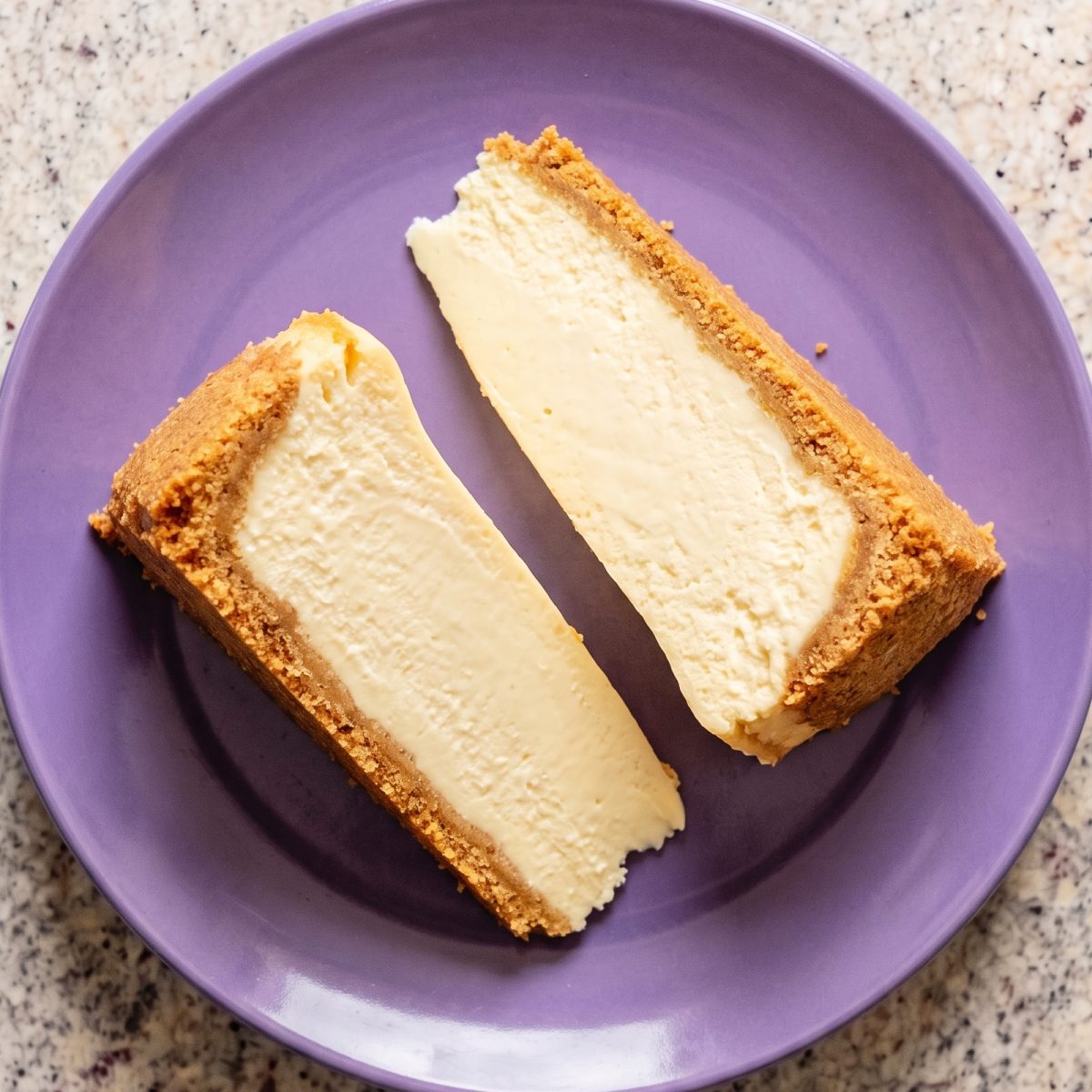 Eggless Classic NY Style Cheesecake