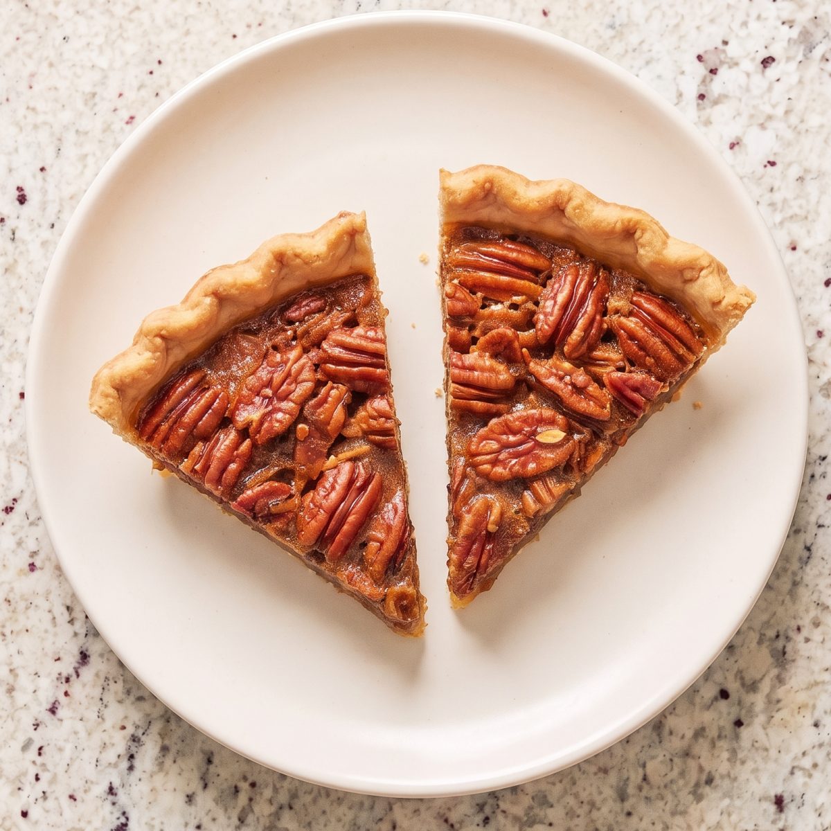Eggless Classic Southern Pecan Pie
