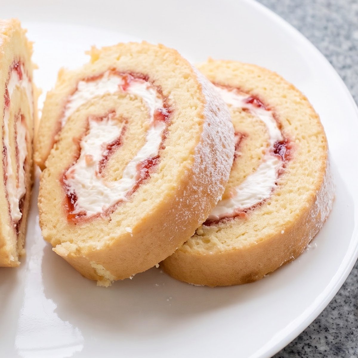 Eggless Classic Swiss Roll Cake