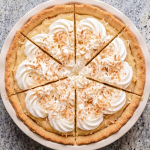 Eggless Coconut Cream Pie