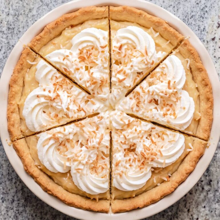 Eggless Coconut Cream Pie