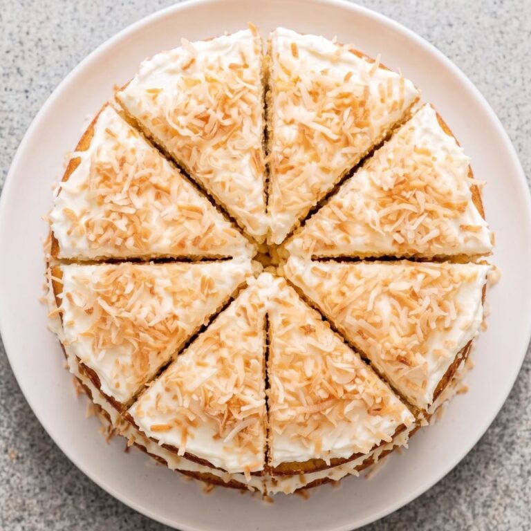 Eggless Coconut Layer Cake