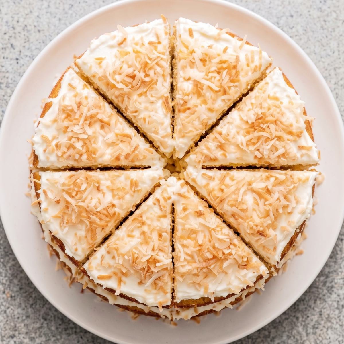 Eggless Coconut Layer Cake
