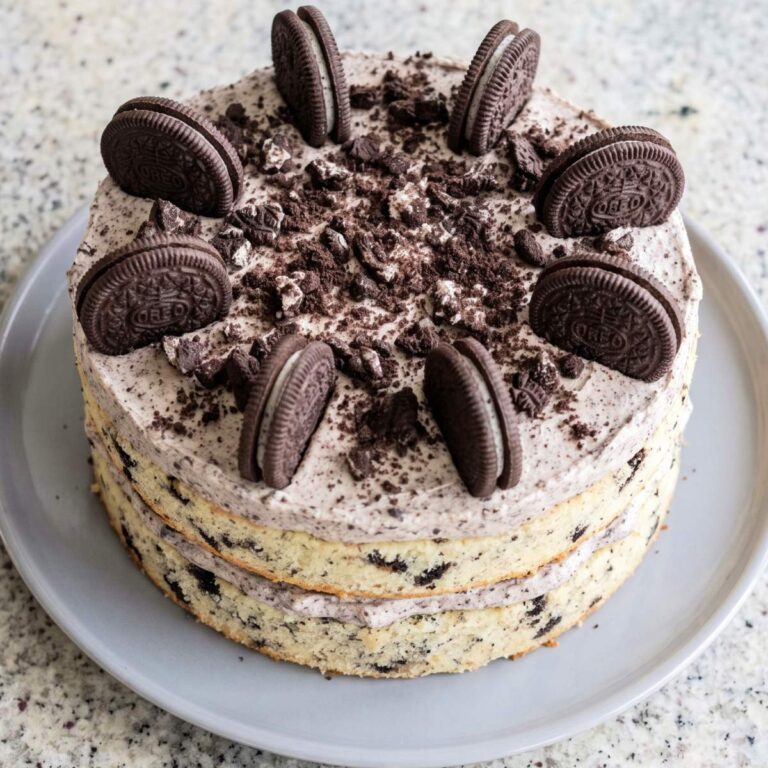 Eggless Cookies & Cream Cake